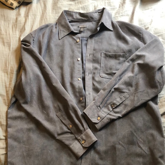 Brand: VanHeusen, Size: XL, Blue Suede - Picture 1 of 9